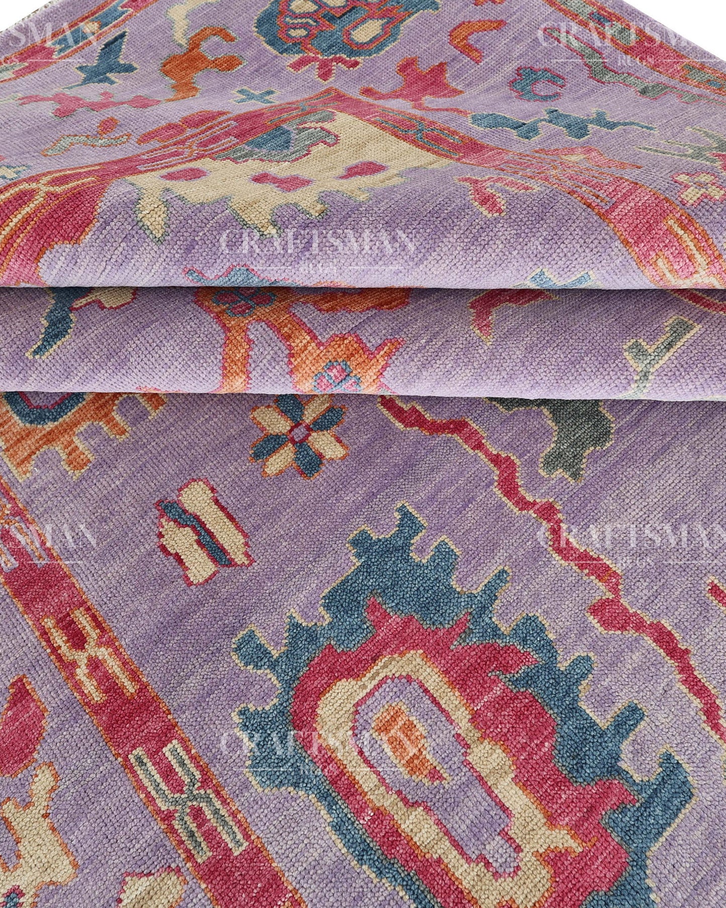 9x12 feet Wool Hand-Knotted Oushak-Inspired Rug | Craftsman Rugs Exclusive