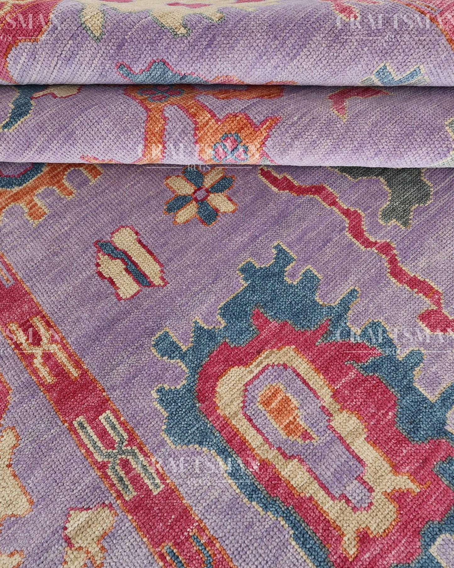 9x12 feet Wool Hand-Knotted Oushak-Inspired Rug | Craftsman Rugs Exclusive