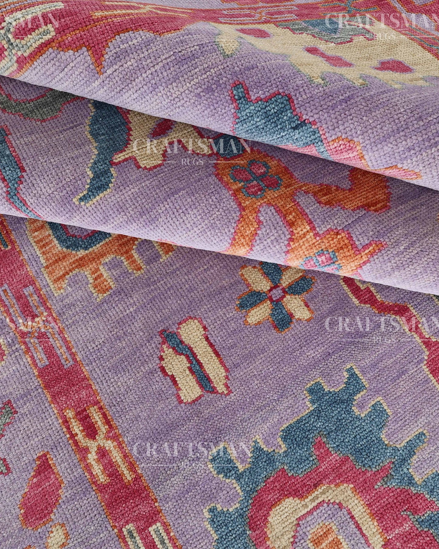 9x12 feet Wool Hand-Knotted Oushak-Inspired Rug | Craftsman Rugs Exclusive