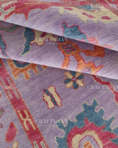 9x12 feet Wool Hand-Knotted Oushak-Inspired Rug | Craftsman Rugs Exclusive