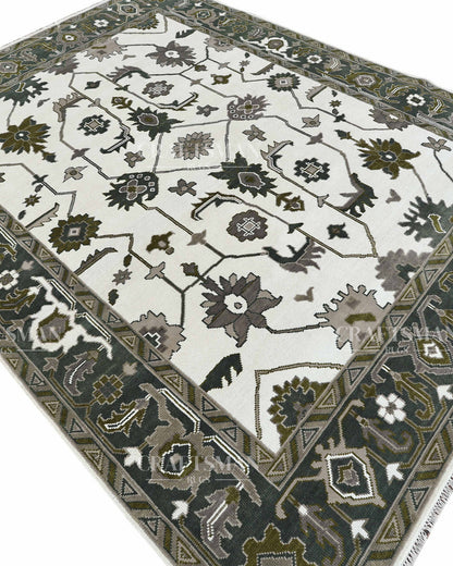 9x12 feet Wool Hand-Knotted Oushak-Inspired Rug | Craftsman Rugs Exclusive