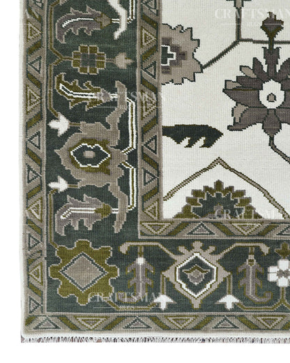 9x12 feet Wool Hand-Knotted Oushak-Inspired Rug | Craftsman Rugs Exclusive