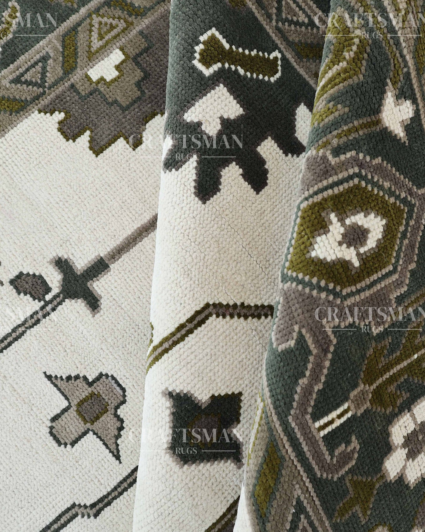 9x12 feet Wool Hand-Knotted Oushak-Inspired Rug | Craftsman Rugs Exclusive