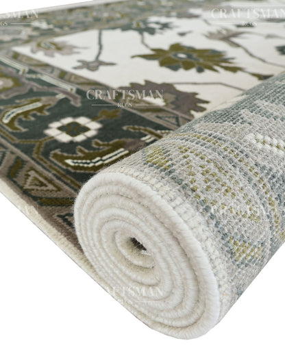 9x12 feet Wool Hand-Knotted Oushak-Inspired Rug | Craftsman Rugs Exclusive