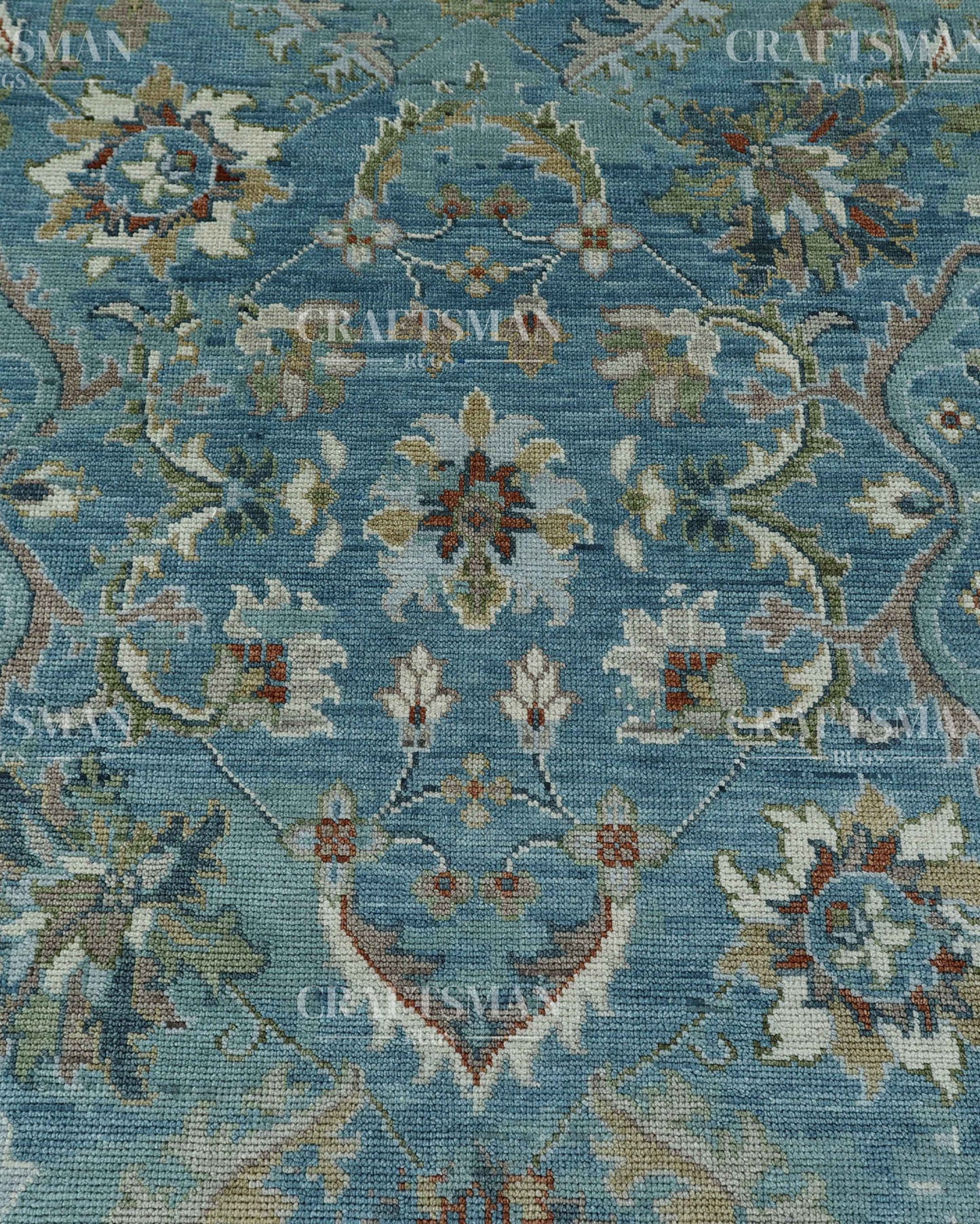 9x12 feet Wool Hand-Knotted Oushak-Inspired Rug | Craftsman Rugs Exclusive