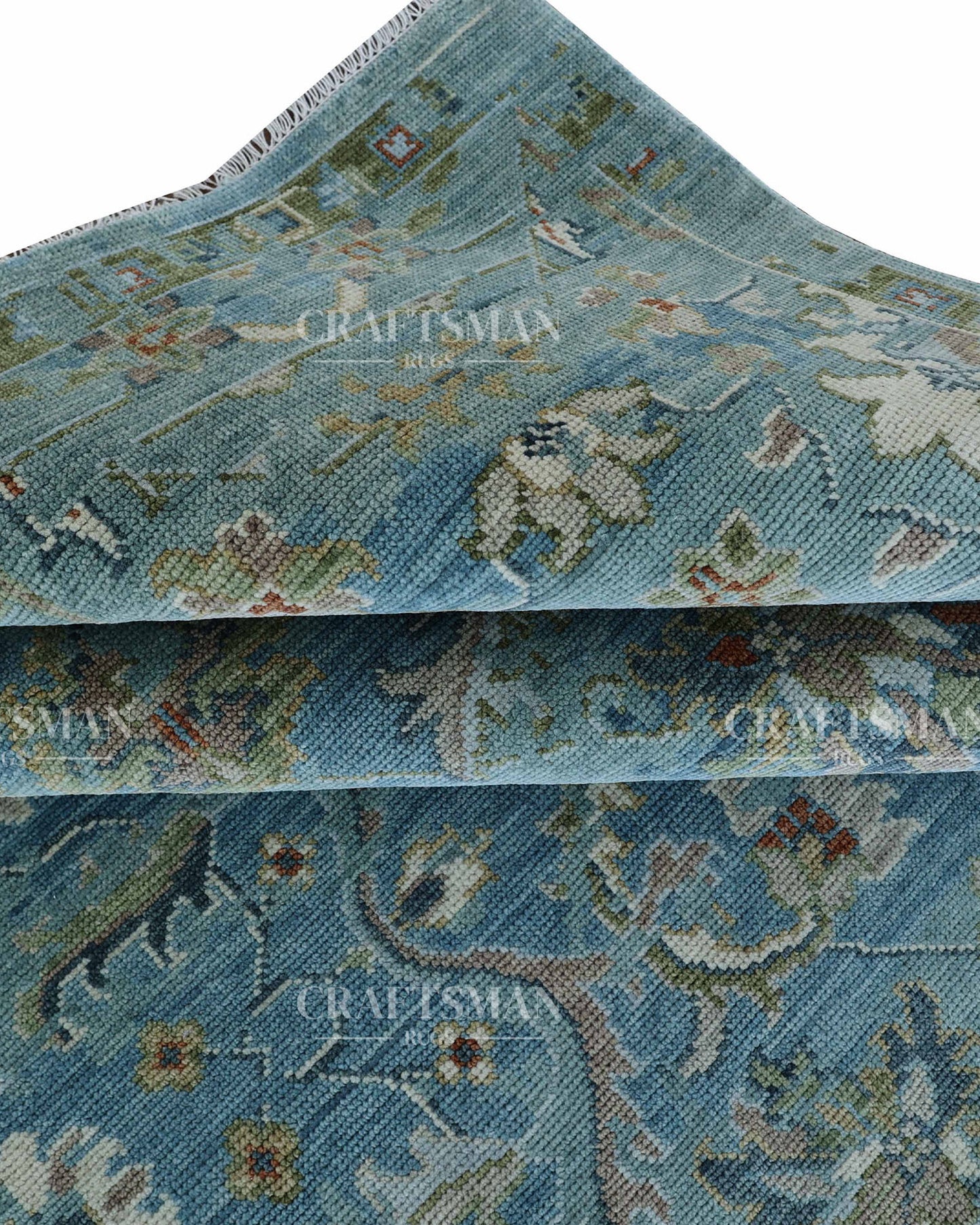 9x12 feet Wool Hand-Knotted Oushak-Inspired Rug | Craftsman Rugs Exclusive