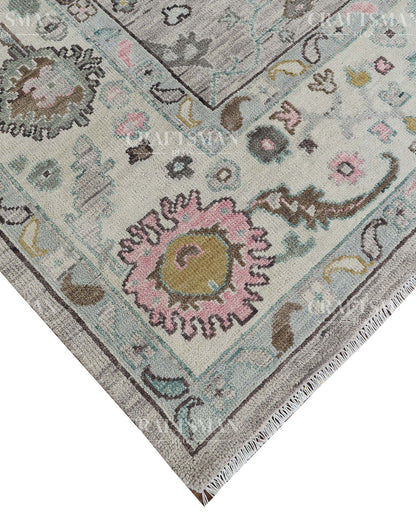 9x12 feet Wool Hand-Knotted Oushak-Inspired Rug | Craftsman Rugs Exclusive