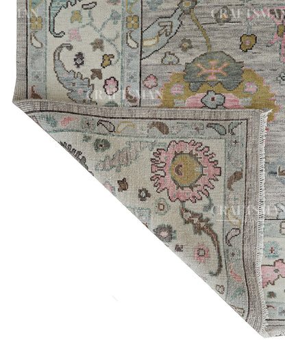 9x12 feet Wool Hand-Knotted Oushak-Inspired Rug | Craftsman Rugs Exclusive