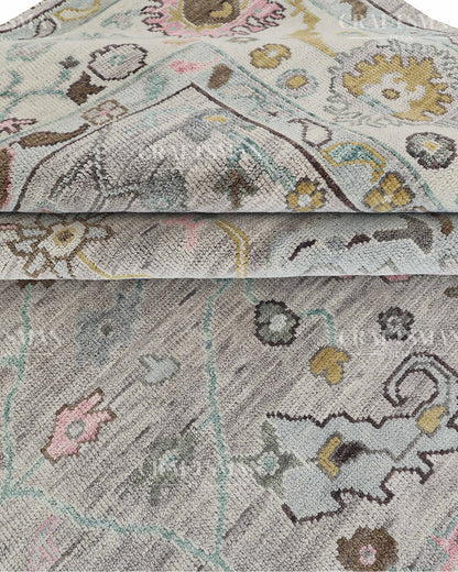 9x12 feet Wool Hand-Knotted Oushak-Inspired Rug | Craftsman Rugs Exclusive