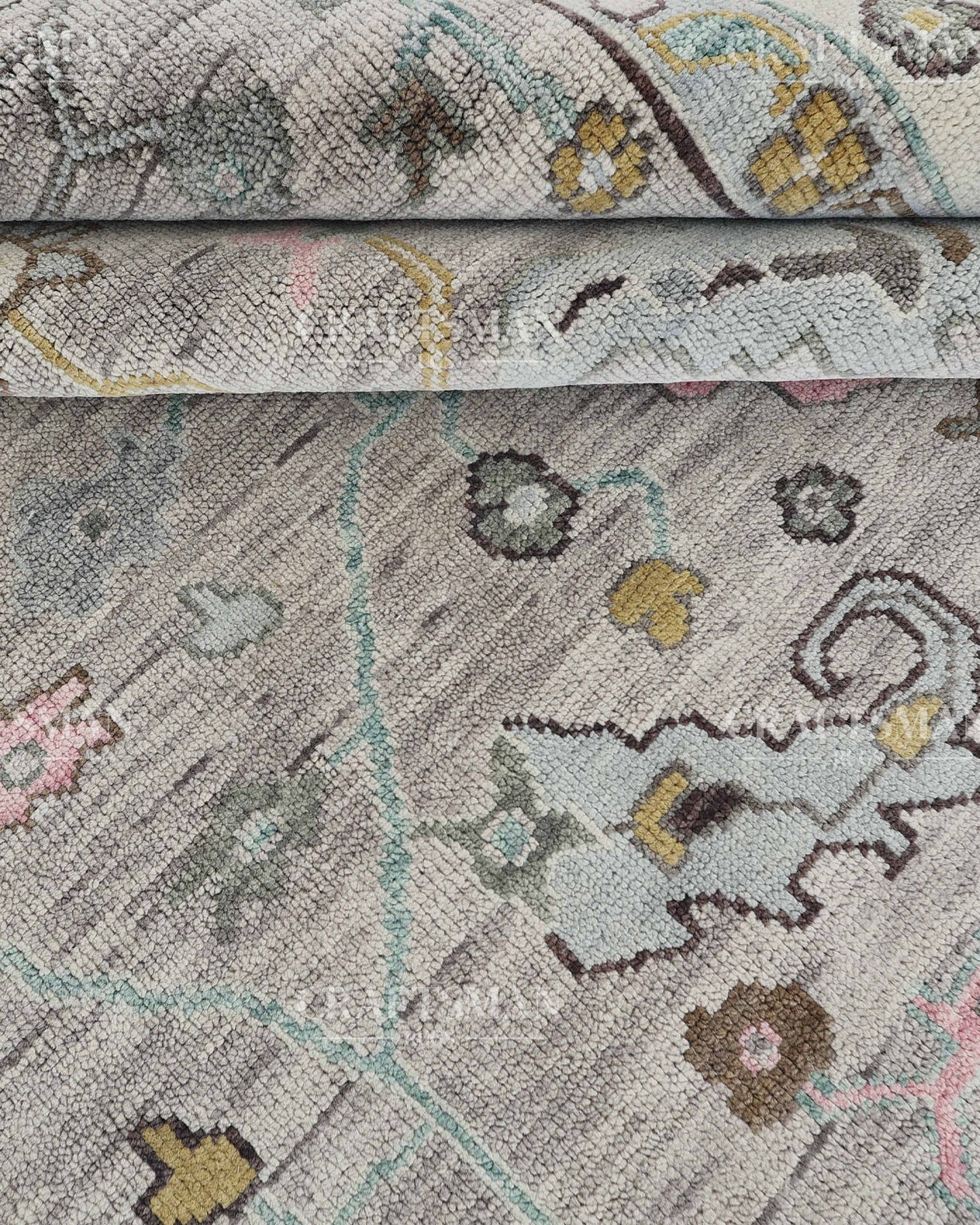 9x12 feet Wool Hand-Knotted Oushak-Inspired Rug | Craftsman Rugs Exclusive