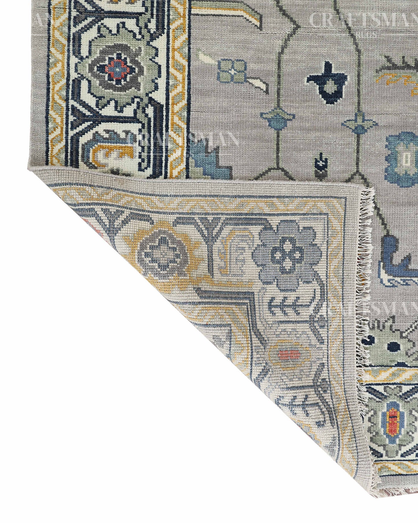 9x12 feet Wool Hand-Knotted Oushak-Inspired Rug | Craftsman Rugs Exclusive