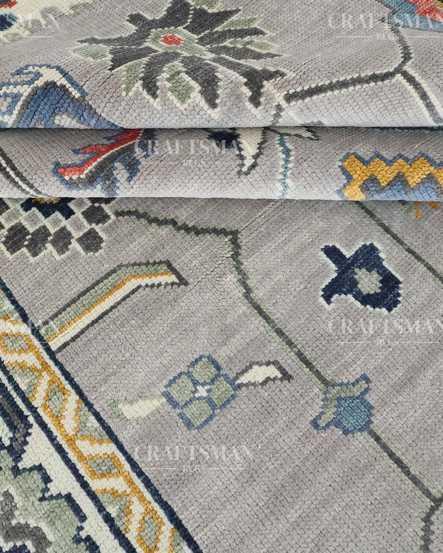 9x12 feet Wool Hand-Knotted Oushak-Inspired Rug | Craftsman Rugs Exclusive