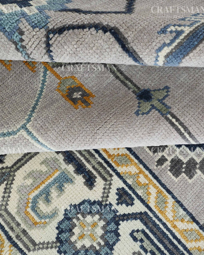 9x12 feet Wool Hand-Knotted Oushak-Inspired Rug | Craftsman Rugs Exclusive