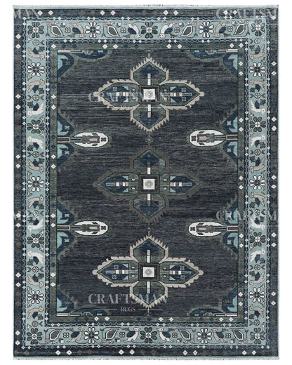 9x12 feet Wool Hand-Knotted Oushak-Inspired Rug | Craftsman Rugs Exclusive