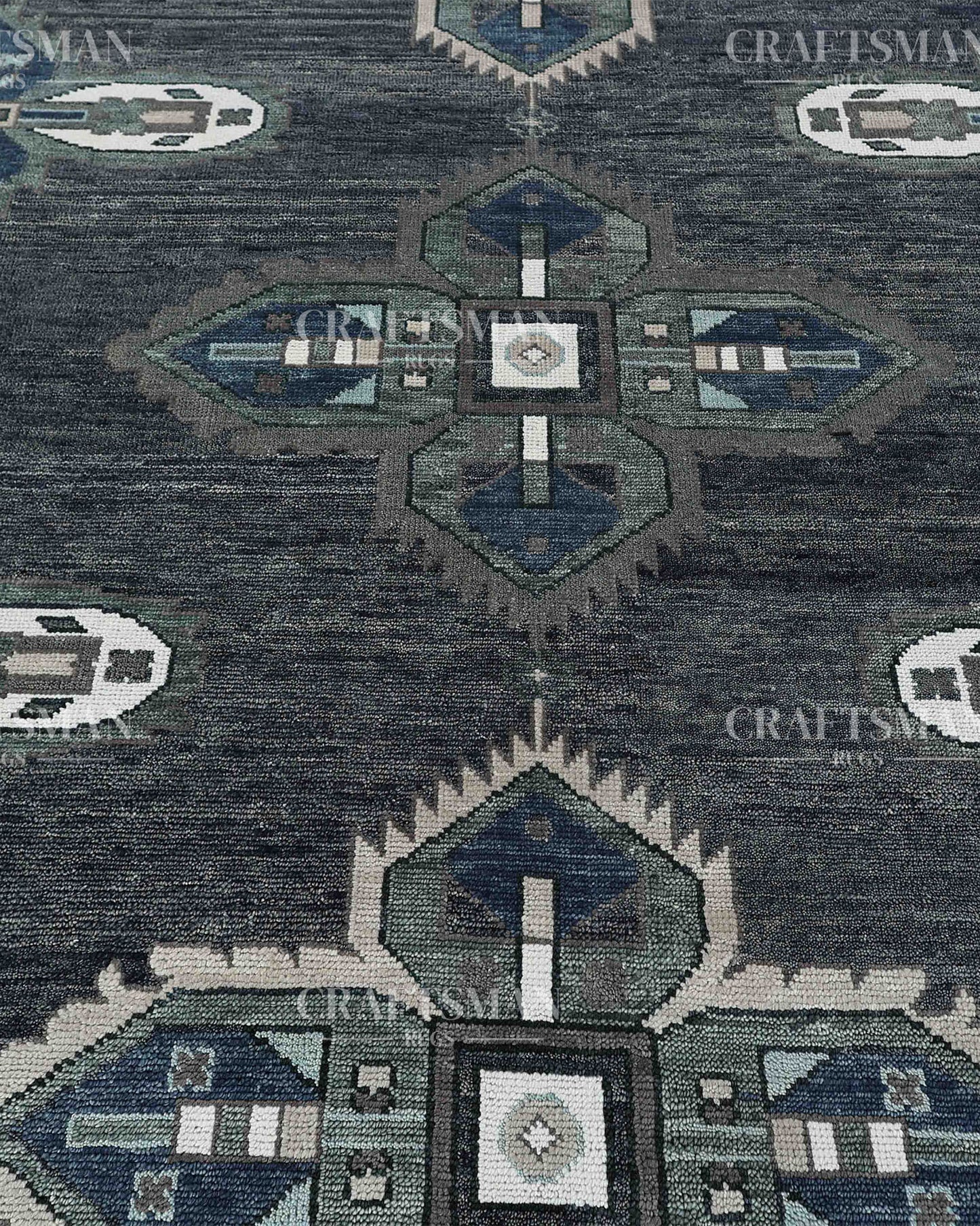 9x12 feet Wool Hand-Knotted Oushak-Inspired Rug | Craftsman Rugs Exclusive