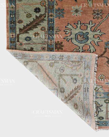 9x12 feet Wool Hand-Knotted Oushak-Inspired Rug | Craftsman Rugs Exclusive