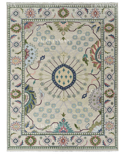 9x12 feet Wool Hand-Knotted Oushak-Inspired Rug | Craftsman Rugs Exclusive