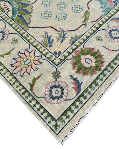 9x12 feet Wool Hand-Knotted Oushak-Inspired Rug | Craftsman Rugs Exclusive