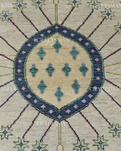 9x12 feet Wool Hand-Knotted Oushak-Inspired Rug | Craftsman Rugs Exclusive