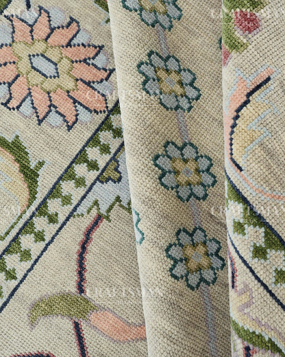 9x12 feet Wool Hand-Knotted Oushak-Inspired Rug | Craftsman Rugs Exclusive