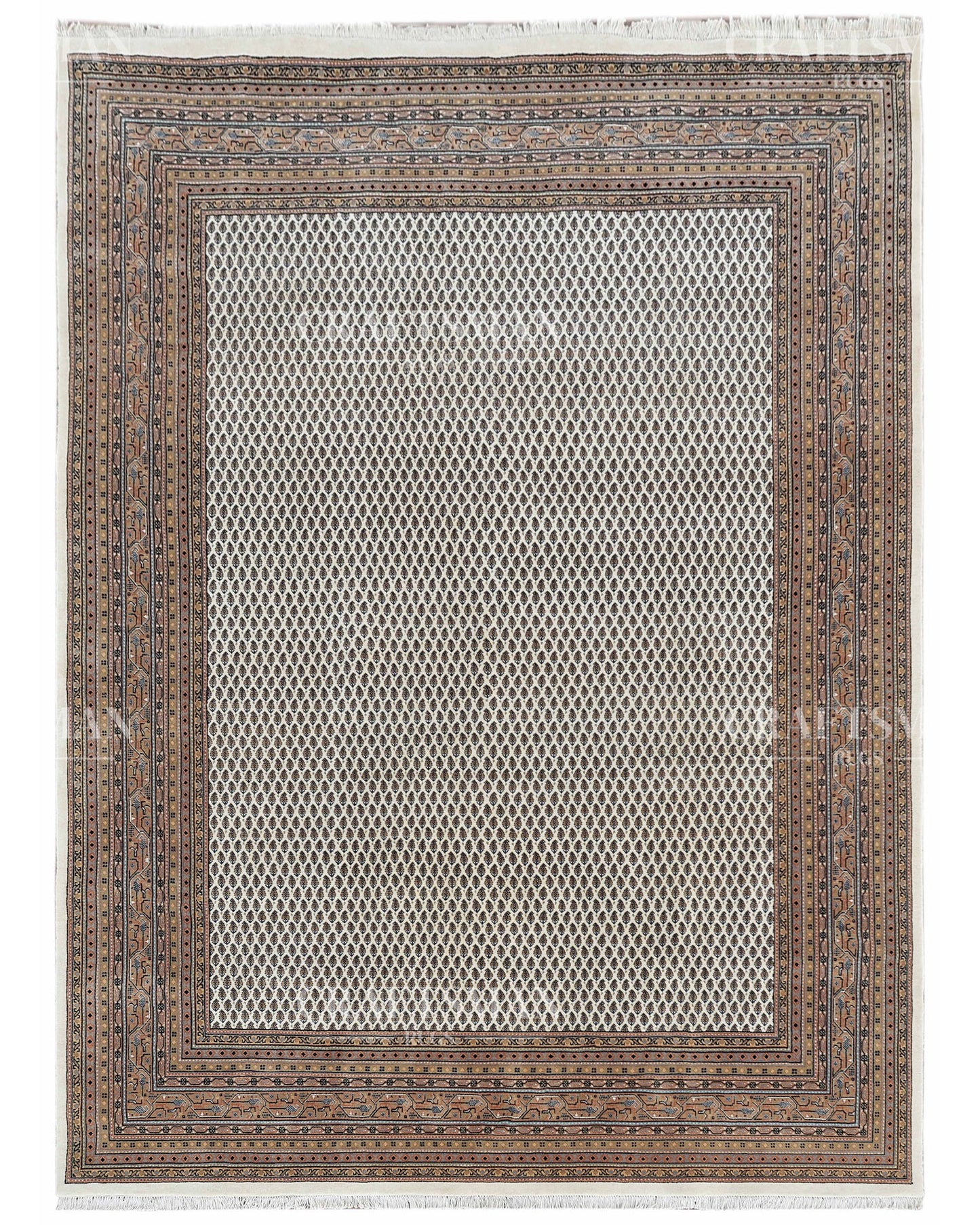 8x11 feet Vintage Hand-Knotted Wool Rug | One-of-a-Kind | Craftsman Rugs