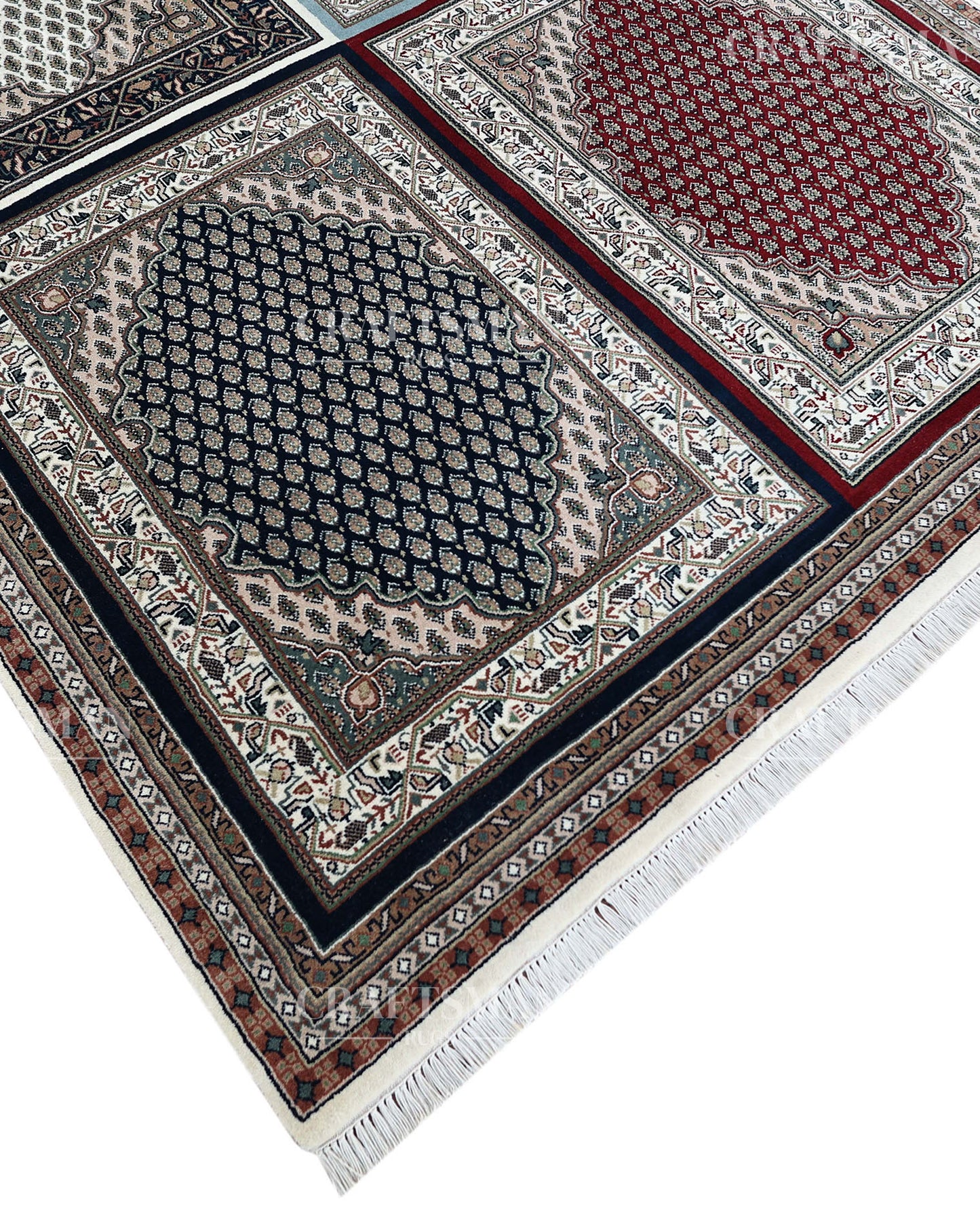 5x8 feet Vintage Hand-Knotted Wool Rug | One-of-a-Kind | Craftsman Rugs