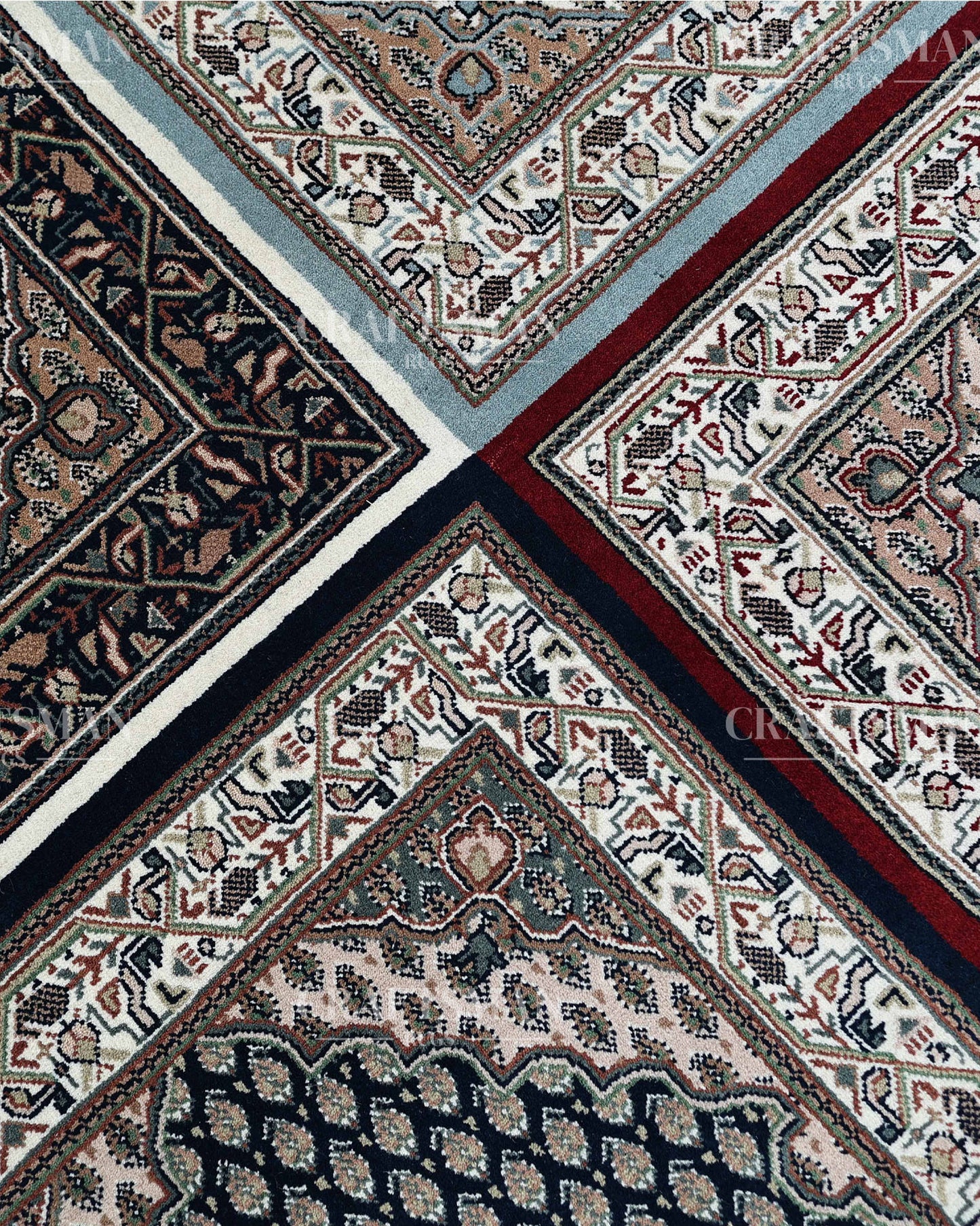 5x8 feet Vintage Hand-Knotted Wool Rug | One-of-a-Kind | Craftsman Rugs