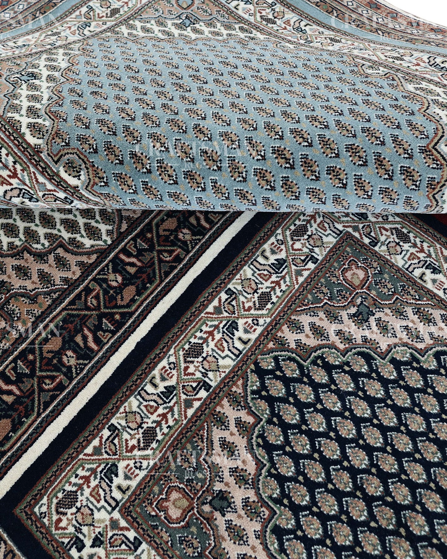 5x8 feet Vintage Hand-Knotted Wool Rug | One-of-a-Kind | Craftsman Rugs