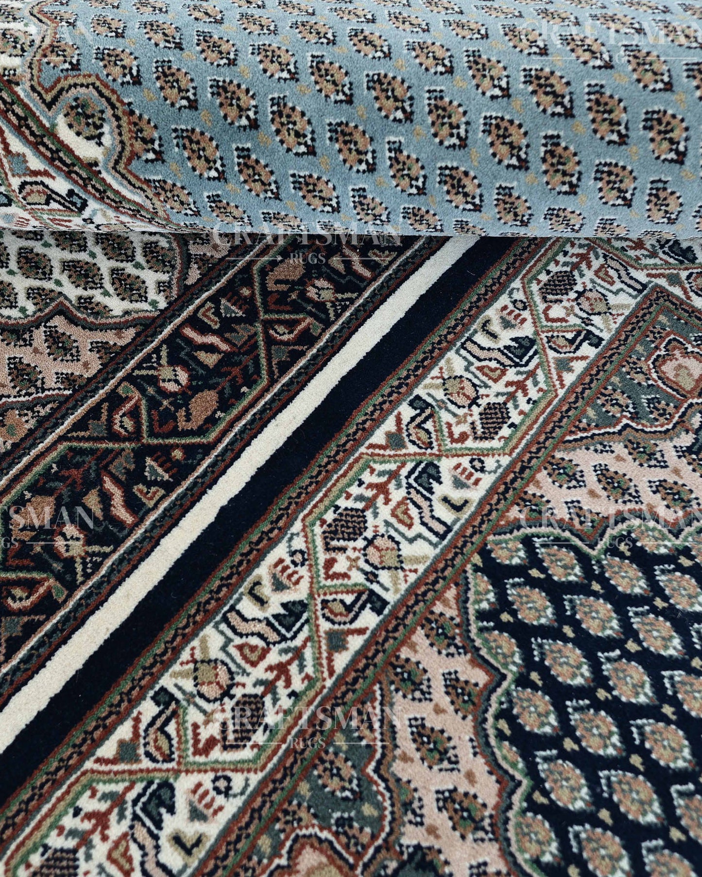 5x8 feet Vintage Hand-Knotted Wool Rug | One-of-a-Kind | Craftsman Rugs