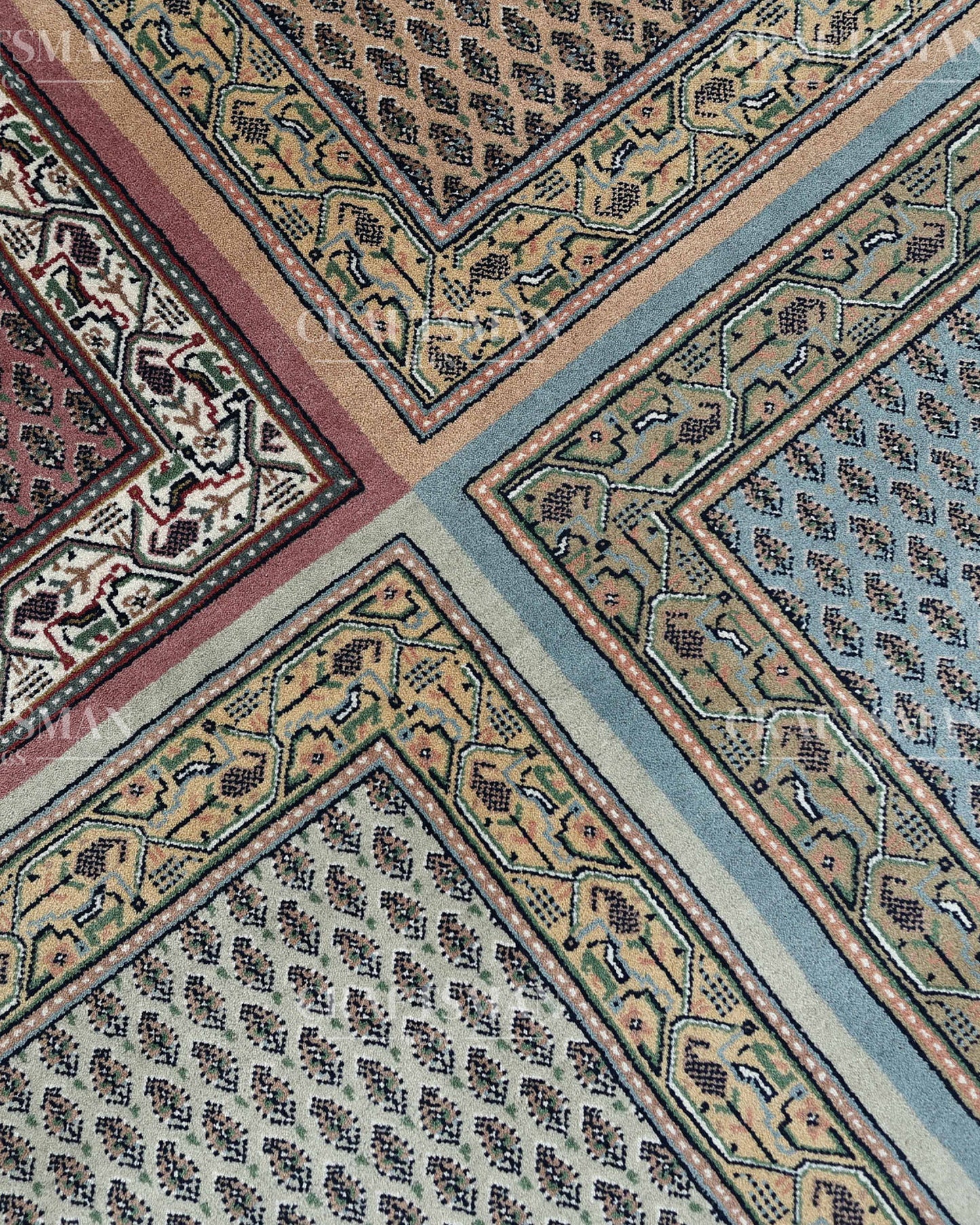 5x8 feet Vintage Hand-Knotted Wool Rug | One-of-a-Kind | Craftsman Rugs