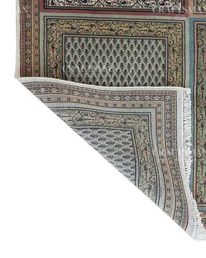5x8 feet Vintage Hand-Knotted Wool Rug | One-of-a-Kind | Craftsman Rugs