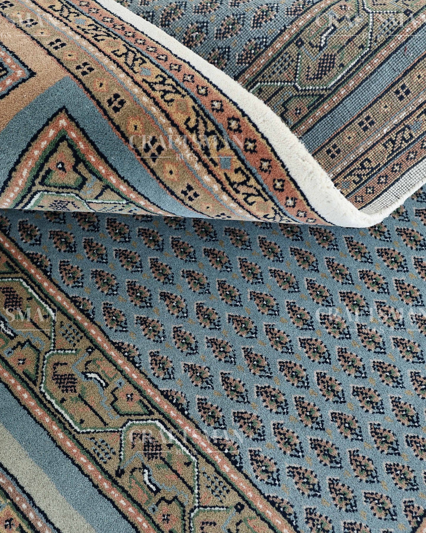 5x8 feet Vintage Hand-Knotted Wool Rug | One-of-a-Kind | Craftsman Rugs