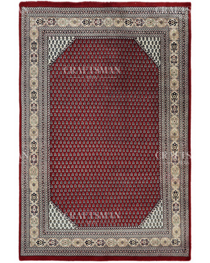5x8 feet Vintage Hand-Knotted Wool Rug | One-of-a-Kind | Craftsman Rugs