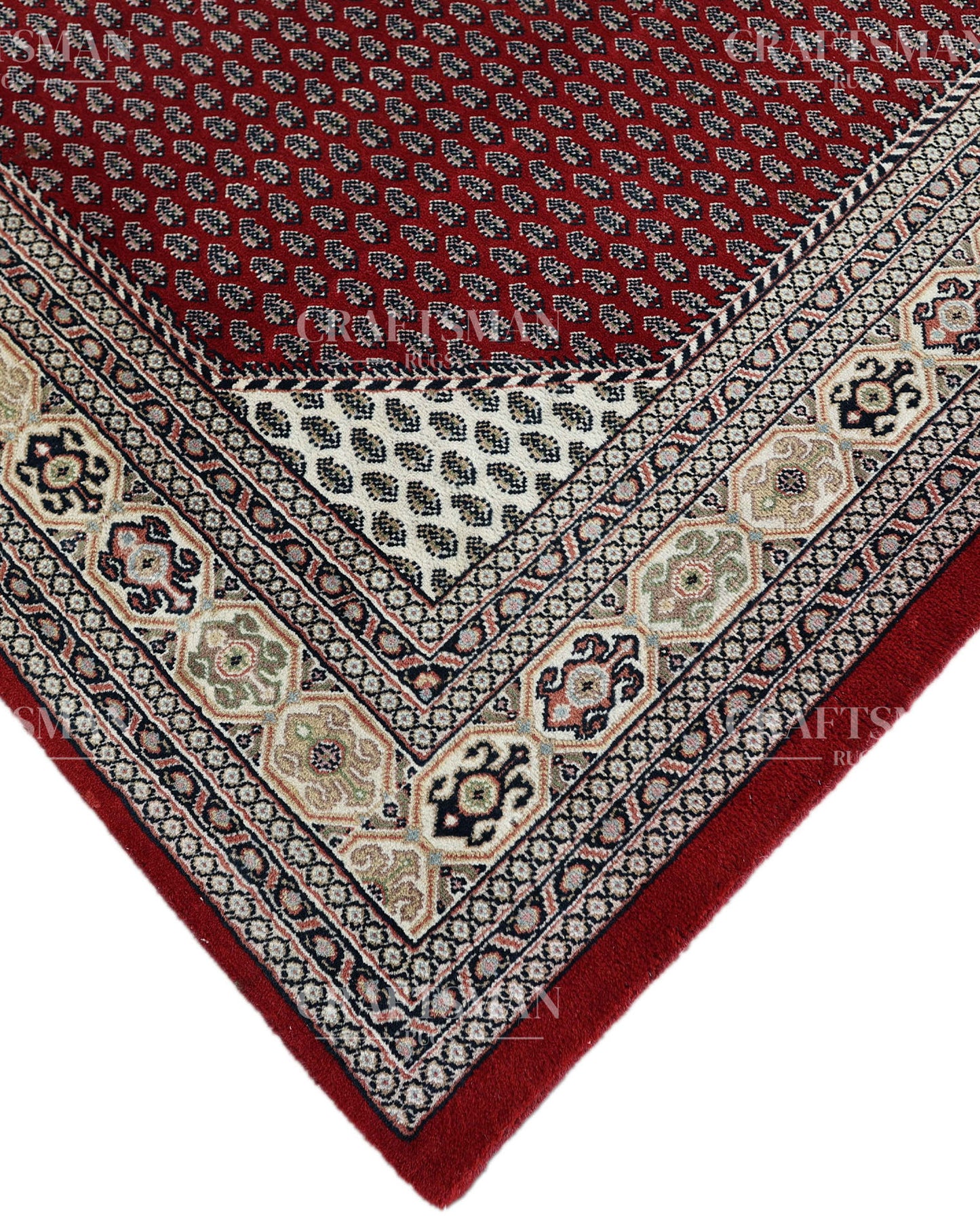 5x8 feet Vintage Hand-Knotted Wool Rug | One-of-a-Kind | Craftsman Rugs