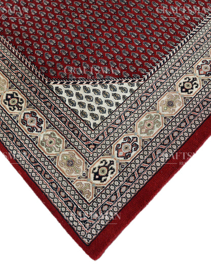 5x8 feet Vintage Hand-Knotted Wool Rug | One-of-a-Kind | Craftsman Rugs