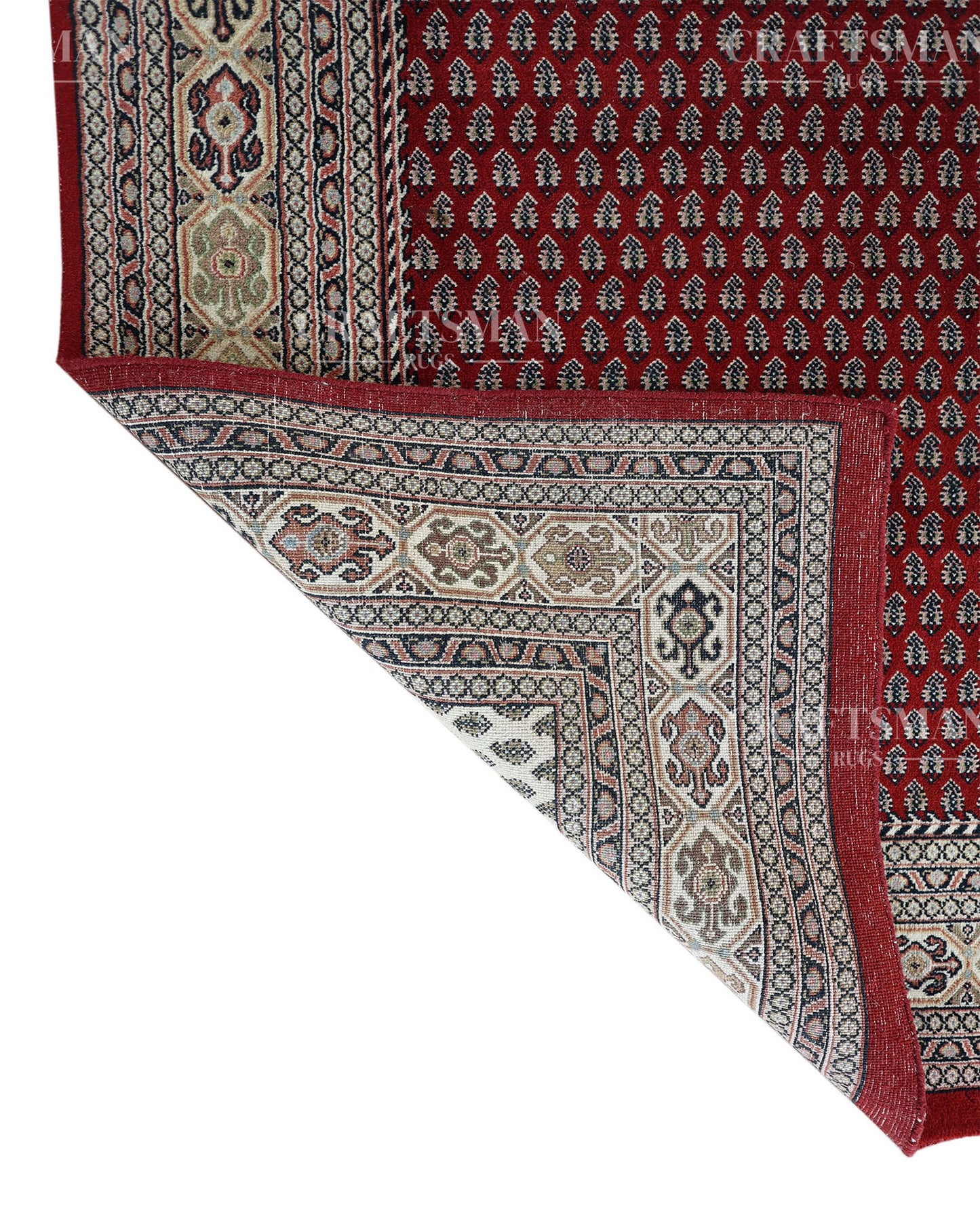 5x8 feet Vintage Hand-Knotted Wool Rug | One-of-a-Kind | Craftsman Rugs
