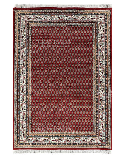 4x6 feet Vintage Hand-Knotted Wool Rug | One-of-a-Kind | Craftsman Rugs