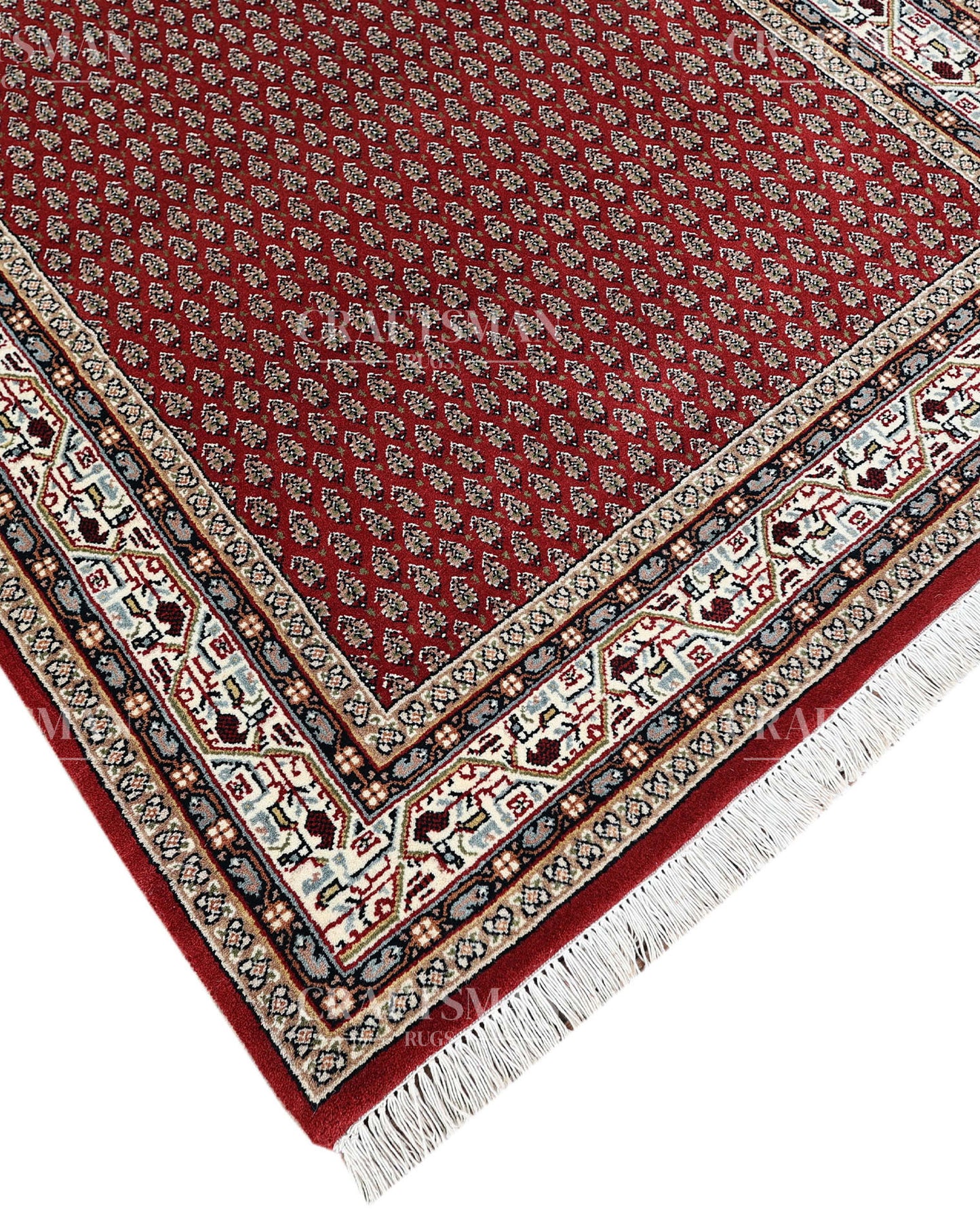 4x6 feet Vintage Hand-Knotted Wool Rug | One-of-a-Kind | Craftsman Rugs