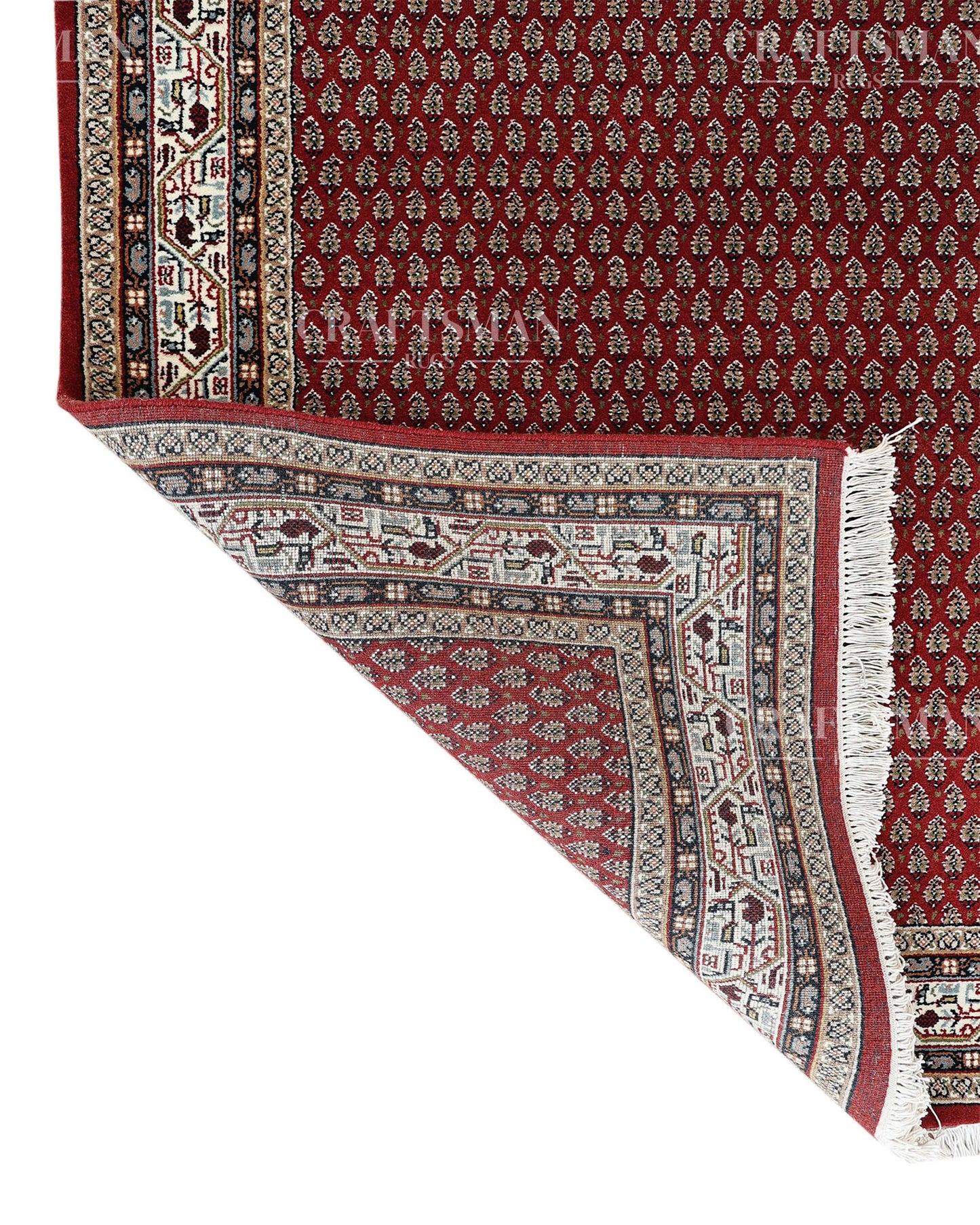 4x6 feet Vintage Hand-Knotted Wool Rug | One-of-a-Kind | Craftsman Rugs