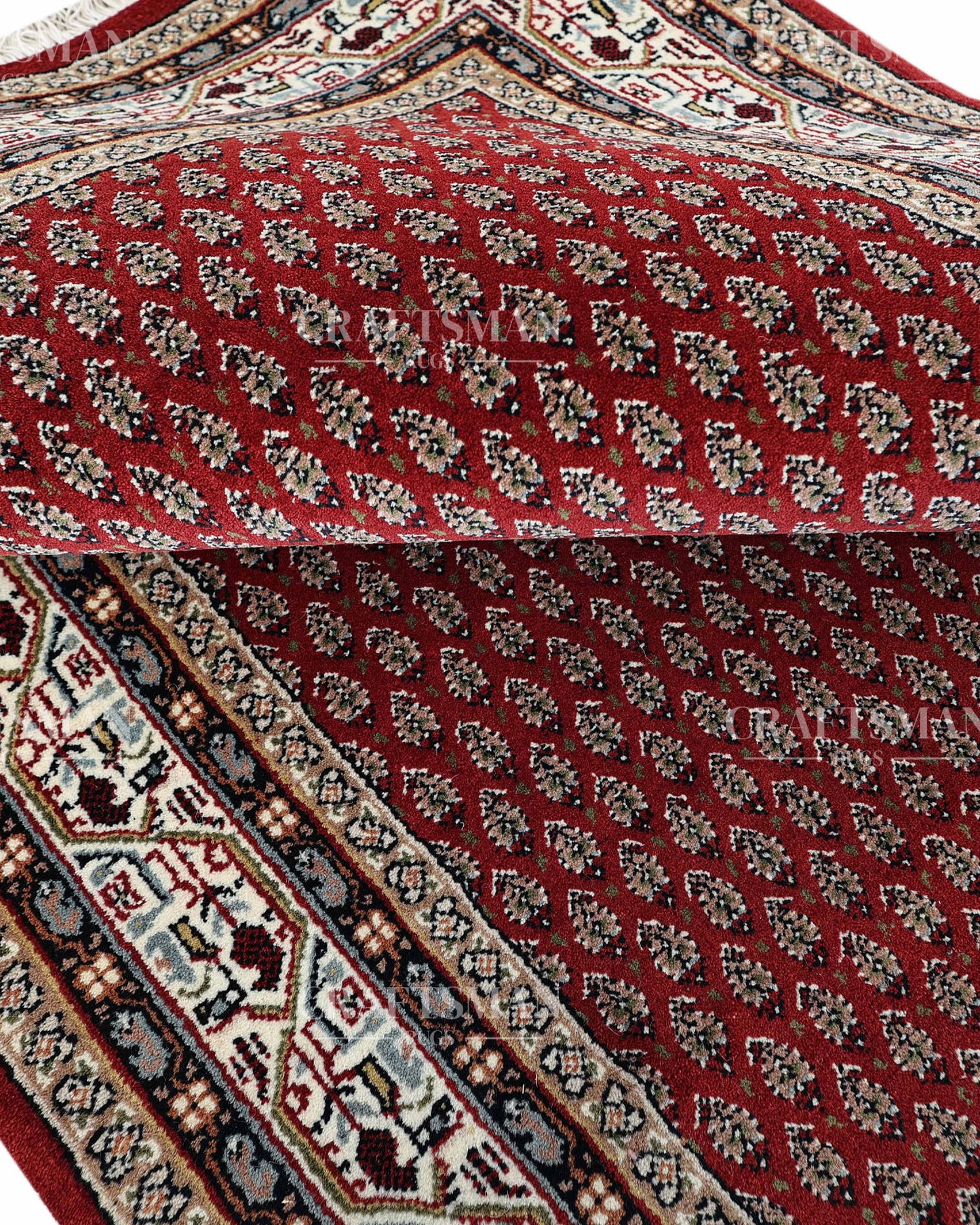 4x6 feet Vintage Hand-Knotted Wool Rug | One-of-a-Kind | Craftsman Rugs