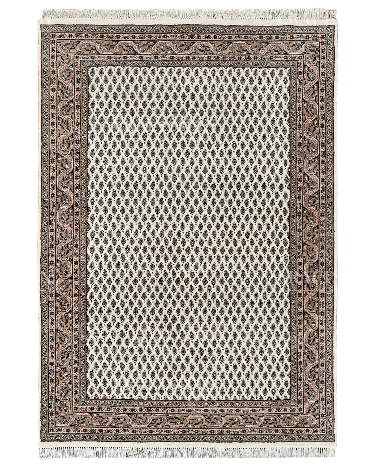 4x6 feet Vintage Hand-Knotted Wool Rug | One-of-a-Kind | Craftsman Rugs