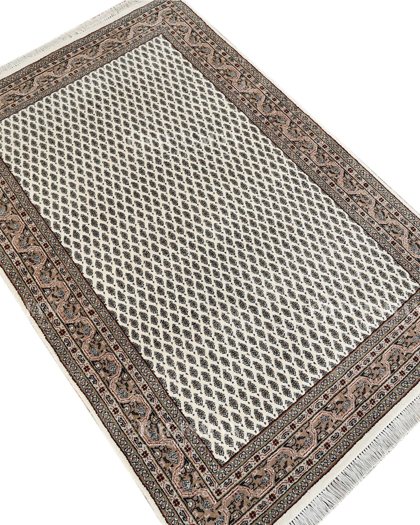 4x6 feet Vintage Hand-Knotted Wool Rug | One-of-a-Kind | Craftsman Rugs