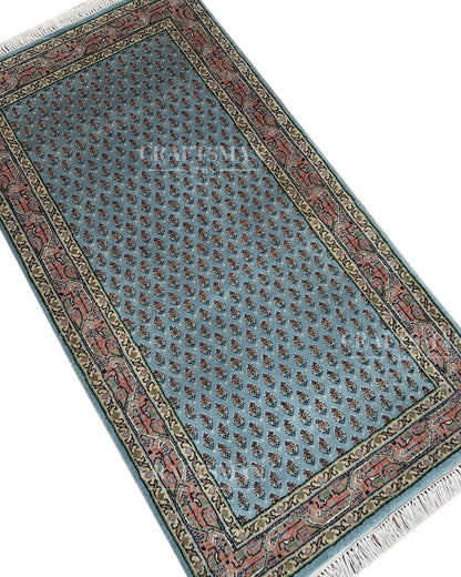2.3x4.5 feet Vintage Hand-Knotted Wool Rug | One-of-a-Kind | Craftsman Rugs