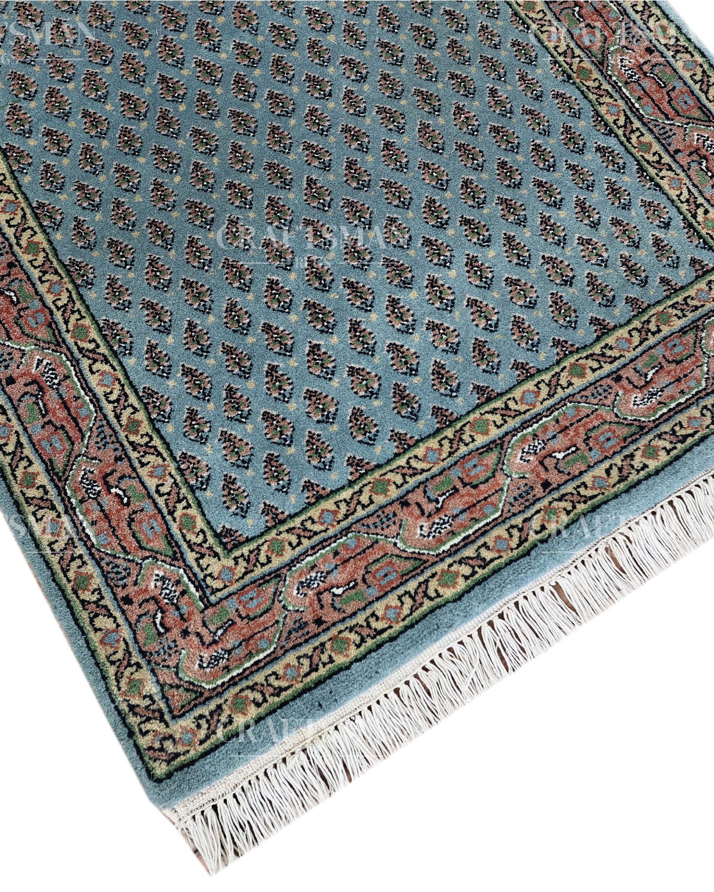 2.3x4.5 feet Vintage Hand-Knotted Wool Rug | One-of-a-Kind | Craftsman Rugs