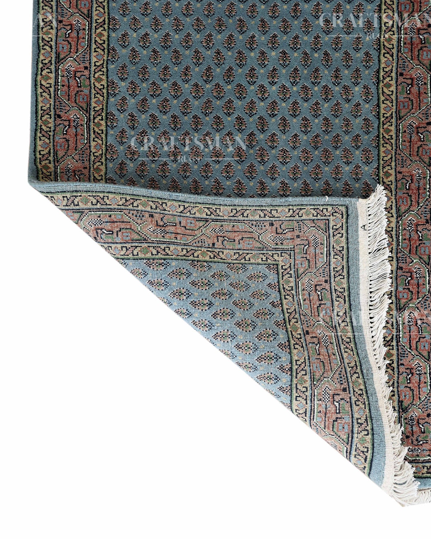 2.3x4.5 feet Vintage Hand-Knotted Wool Rug | One-of-a-Kind | Craftsman Rugs