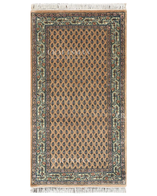 2.3x4.5 feet Vintage Hand-Knotted Wool Rug | One-of-a-Kind | Craftsman Rugs