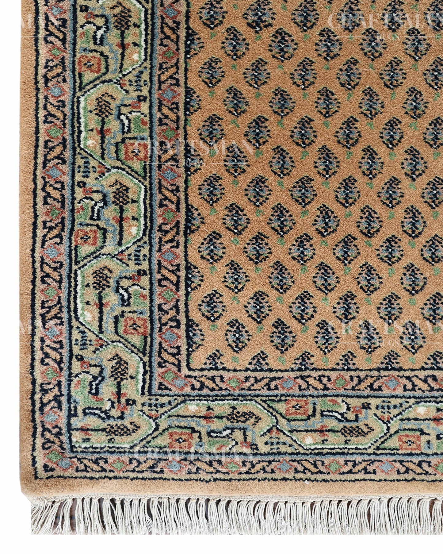 2.3x4.5 feet Vintage Hand-Knotted Wool Rug | One-of-a-Kind | Craftsman Rugs