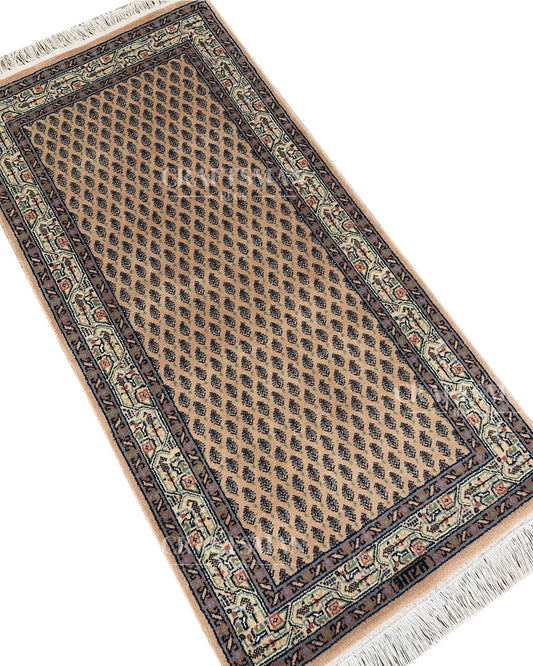 2.3x4.5 feet Vintage Hand-Knotted Wool Rug | One-of-a-Kind | Craftsman Rugs