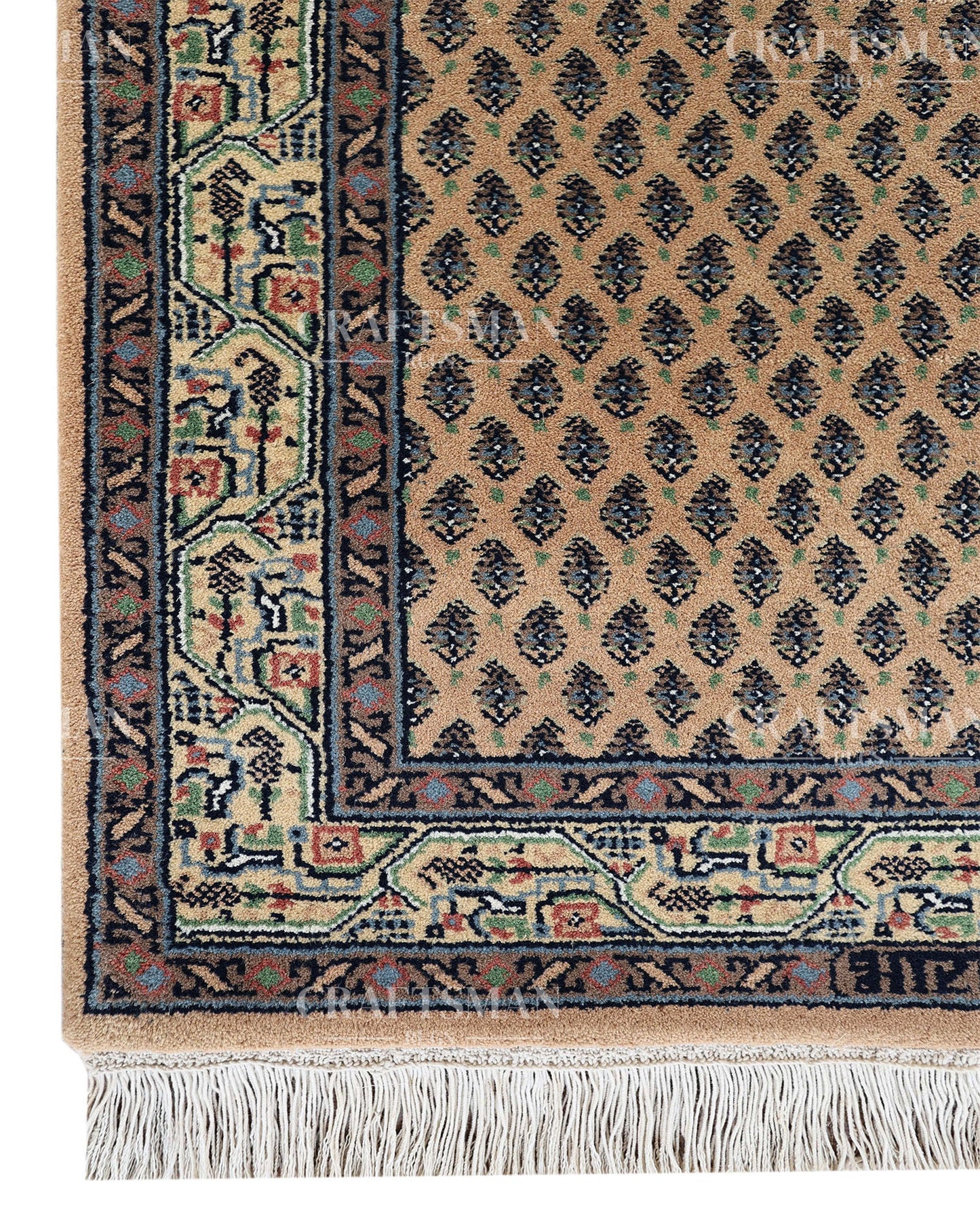 2.3x4.5 feet Vintage Hand-Knotted Wool Rug | One-of-a-Kind | Craftsman Rugs