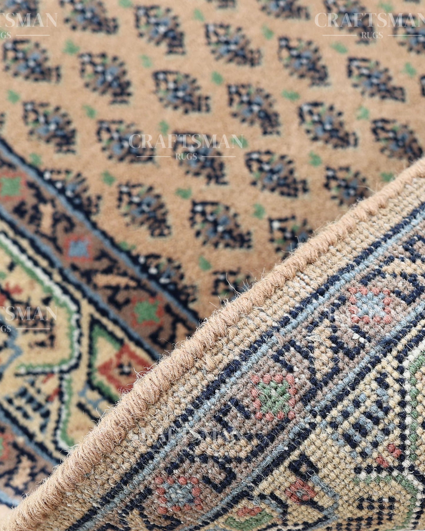 2.3x4.5 feet Vintage Hand-Knotted Wool Rug | One-of-a-Kind | Craftsman Rugs